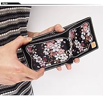 和さま専用レガレ Amazon | [花山] かざん 京桜金襴 レザーロングウォレット 和柄